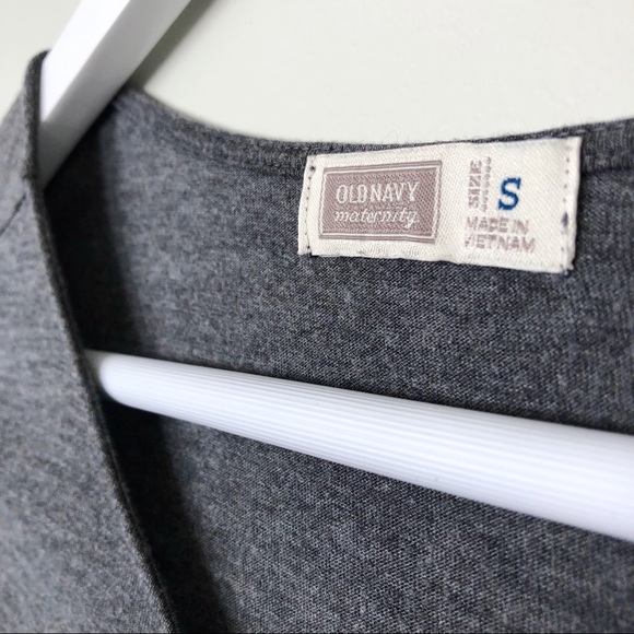 OLD NAVY - Gray Striped Long Sleeve Dress - Picture 8 of 8